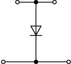 Bllok terminal Wago 2002-2211, 2 nivele, 2.5mm² me diodë, gri