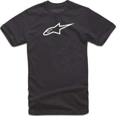 Bluzë Alpinestars Ageless Classic me mëngë të shkurtra, madhësia S, e zezë me të bardhë