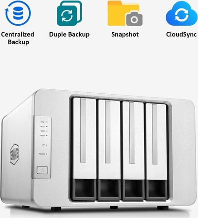 NAS TERRAMASTER F6-424, 6 slote, Quad Core, 8GB DDR5, pa disqe