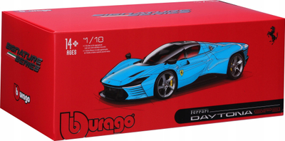 Maket makine Bburago Ferrari Daytona SP3 Signature Edition, 1:18, metal die cast, blu