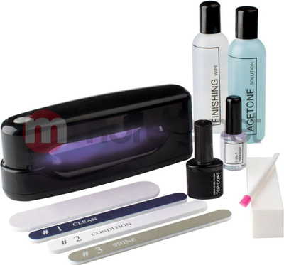 Set manikyri xheli Rio 14 Day UV Gel, llampë UV, llak i tejdukshëm