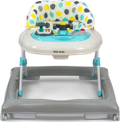 Одалкач Milly Mally Baby Walker Dots Junior, 66 x 62.5 x 64 cm, сив