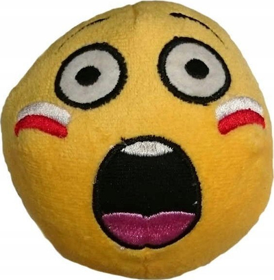 Lodër pelushi për qen Trixie Soccersmiley Poland, 14 cm, me fishkëllimë, shumëngjyrëshe