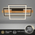 Ndriçues Briloner Led 32W, 3200 lm, 3000K, 55x30x8 cm, i zi/kafe e hapur