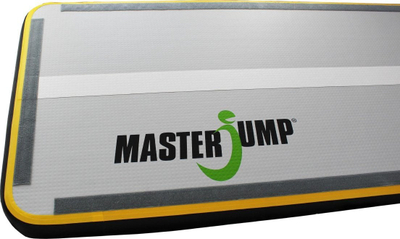 Dyshek akrobatik Airtrack MASTER S Pro, 600 x 100 x 10 cm, gri me të zezë