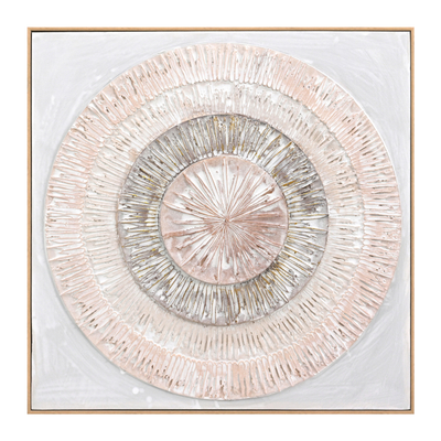Pikturë 3D 82x4,5x82Hcm (HM4578), bezhë