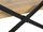 Raft Beliani TIMBER, 3 nivele, 111 cm, dru i çelët e zezë