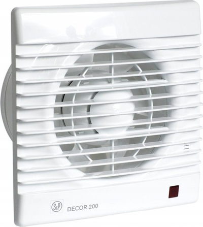 Ventilator banjoje Venture DECOR 100CDZ, sensor lëvizjeje, valvul kundër kthimit, i bardhë