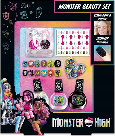 Set lojrash bukurie Monster High, llakë thonjsh, aksesorë role play, me shumë ngjyra