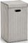 Shportë rrobash Zeller Stripes Laundry Bin, poliestër, me doreza alumini, gri