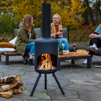Oxhak kopshti RedFire Fuego Small, çelik, për jashtë, ngjyrë e zezë