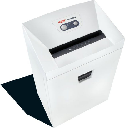 Makinë sharruese dokumentesh HSM 500 W, përdorim zyre, me rrota, e bardhë