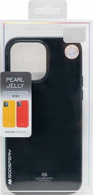 Mbrojtëse telefoni Mercury Jelly Case për iPhone 15 Pro Max 6.7", TPU, e zezë