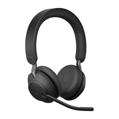 Kufje Jabra Evolve2 65, USB‑C, stereo, me bazë karikimi, të zeza