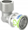 Lidhës këndor Uponor S-Press Plus 32 R1mt 1070537, çelik inoksi