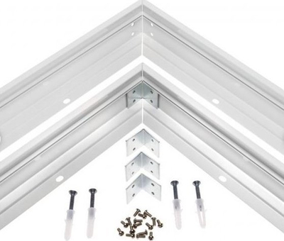 Kornizë tavani LEDlife për panel LED, 600x600mm, alumin, e bardhë