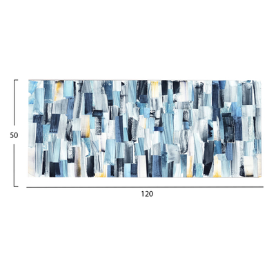Pikturë murale Gobi HM4790, kanavacë e printuar, 120x50cm, blu