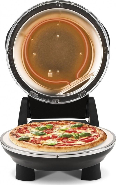 Furra për pica G3Ferrari G1003210 Plus Evo, 31 cm, 400°C, e zezë