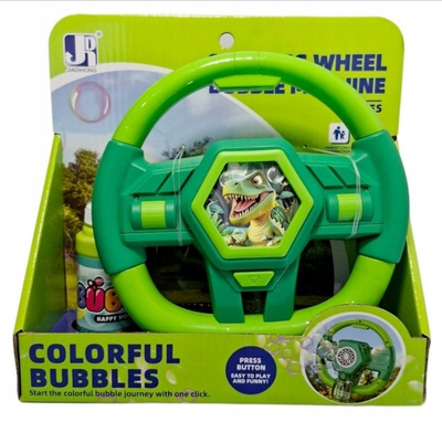 Lodër timon me flluska Cabo, me dinosaurus, me lëng flluskash, me shumë ngjyra
