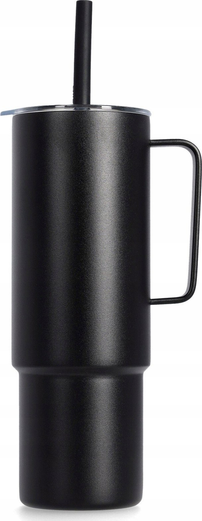 Gotë termike MiiR All Day Straw Cup, çelik inox, 946ml, e zezë