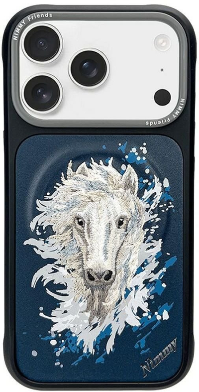 Mbulesë Nimmy HORSE për iPhone 18 Pro Max/17 Pro Max, MagSafe, blu e errët