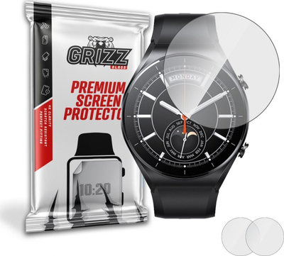 Xham mbrojtës GrizzGlass Hybrid Glass për Xiaomi Watch S1, me transparencë të lartë