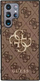 Mbulesë telefoni Guess për Samsung Galaxy S23 Ultra, lëkurë PU, dizajn 4G Logo, kafe