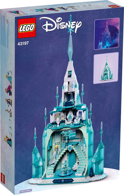 Set LEGO Disney 43197 The Ice Palace, pallati i akullt i Elsës, shumëngjyrësh
