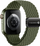 Rrip ore FORCELL F-Design FA02 për Apple Watch 38 40 41mm, najlon, mbyllje me magnet, jeshile ulliri e errët