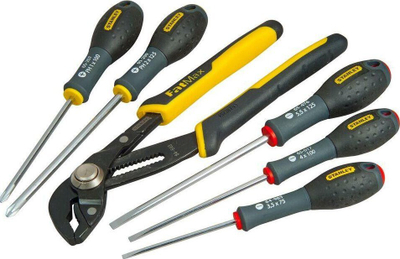 Set veglash Stanley FatMax FMHT0-62639, pincë slip joint, kaçavida për vidhosje, zi verdhë