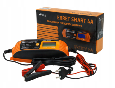 Karikues baterie Wittz Polska Erret Smart 4A, automatik, 6V 12V, me ekran LCD
