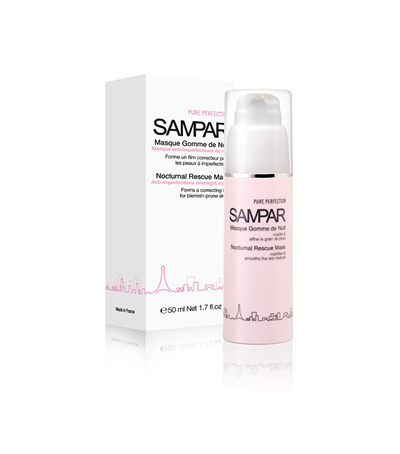 Maskë nate për lëkurë të yndyrshme SAMPAR (Nocturnal Rescue Mask), 50 ml