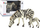 Set figurina kafshësh LeanToys, 2 zebra, plastike, shumëngjyrëshe