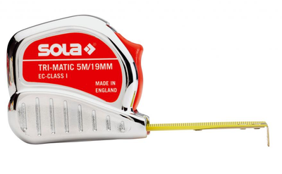Shirit matës Sola Tri-Matic (SO50023301), 5m, i kuq