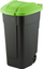 Канта за отпад CURVER Segregation Bin, 110L, со тркала, црна со зелен капак