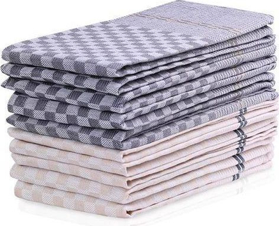 Set peshqirësh kuzhine DecoKing Louie, 50 x 70 cm, 10 copë, bezhë edhe gri e errët