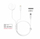 Kabllo karikuese Swissten 2në1, USB-C / Lightning, 1.2m, e bardhë