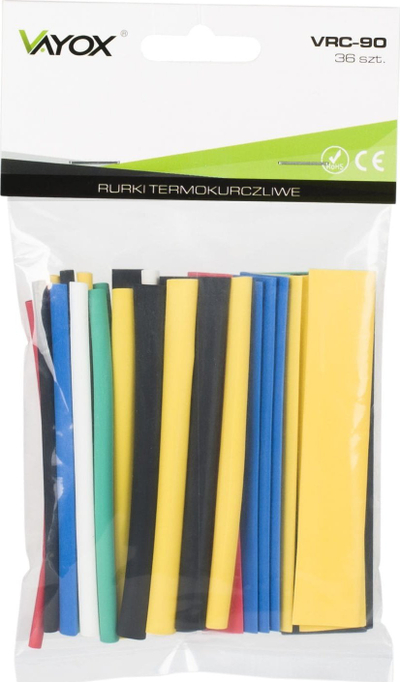 Set tuba termo-kurç Vayox VRC-90, 36 copë, 9 cm, shumëngjyrësh