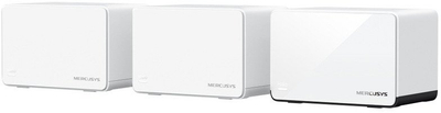 Ruter mesh Mercusys Halo H85X, Wi-Fi 6, dual band, set 3 copë, i bardhë