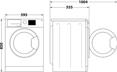 Машина за перење-сушење Indesit BDE86436WSVEE, 8kg 6kg, 1400rpm, бела