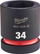 Kokë çelësi Milwaukee SHOCKWAVE 4932480412, 1", 34 mm, e zezë