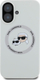 Kuti mbrojtëse Karl Lagerfeld KLHMP16SSKCHTCE për iPhone 16 6.1", silikon liquid, MagSafe, bezhë
