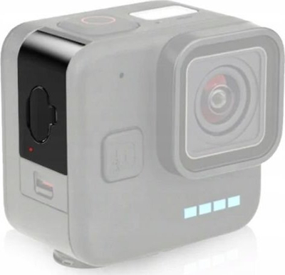 Kapak baterie Xrec GP544B për GoPro Hero 11 Black Mini, hapje karikimi USB C, i zi