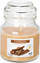 Kandil me erë Aura Cinnamon, në qelq, 120 g, bezhë