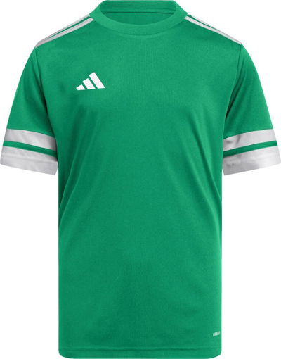 Bluzë sportive për kalamaj adidas Squadra 25 Jr, poliester, me teknologji Aeroready, e bardhë