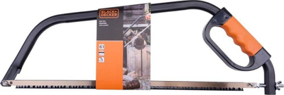 Sharrë hark Black+Decker Bow Saw, 61 cm, me dorezë komode, ngjyrë e zezë me portokalli