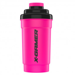 Shaker X-GAMER X-MIXR 4.0 plastik, kapak i zi, rozë