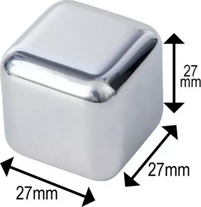 Set kuba ftohës për pije Klausberg, çelik inox, 10 copë, ngjyrë metalike