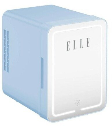 Мини фрижидер Elle Home, 4L, ЛЕД огледало, светло сина