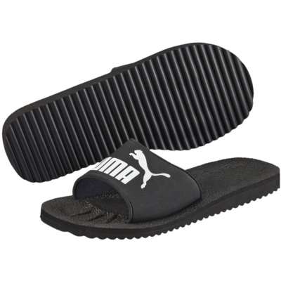 Shapka burra Puma Purecat 360262 01, material sintetik, antirrëshqitje, të zeza